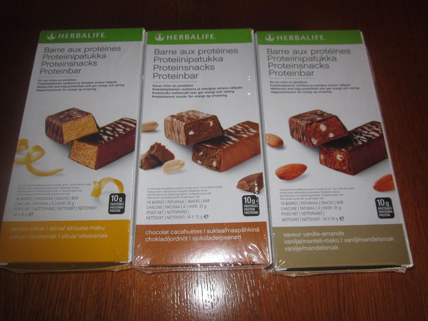 Herbalife - Barritas Proteina Chocolate\u0026Avellana / Vainilla\u0026Almendras Limón (3 cajas de 14 unidades): Amazon.es: Salud y cuidado personal