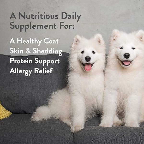 GREEN GRUFF SOOTHE DOG SKIN AND COAT SUPPLEMENT – HEALTHY COAT FOR DOGS, DOG ITCHING SKIN RELIEF – ORGANIC DOG ALLERGY CHEWS WITH OMEGA 3 – MADE IN USA – 24 CHEWS