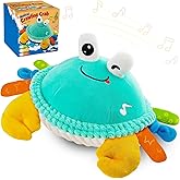 Innofans Baby Toys for 12 18 Months - Musical Crawling Dancing Bouncing Learning Crab Plush Toy - Infant Tummy Time Sensory Toys for Toddlers 1-3 Year Old Boys and Girls Christmas Birthday Gifts