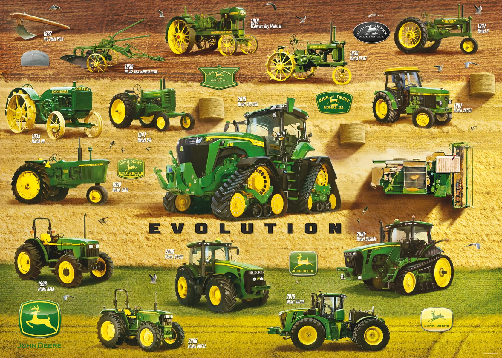 Ravensburger 16840 John Deere Legacy Disney Jigsaw, Green