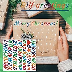 Llewyn 730 Pieces 10 Sheets Letter Stickers,Self