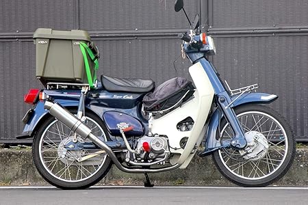 Amazon スーパーカブ90 マフラー Ha02 ダウンタイプ 4mini フルエキゾースト 車 バイク