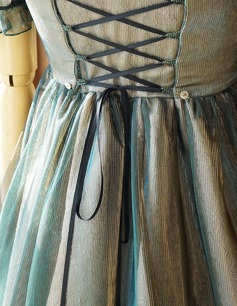 grace high low jacquard dress