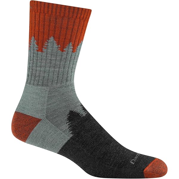 Calze Darn Tough Sunset Ledge Micro Crew Leggere, Lana Merino, Cuscino, Colore Darkteal, Taglia LG (US 10-11.5)