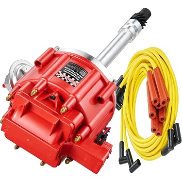 Key Rod & Kustom Red HEI Tune Up Kit - Distributor Cap, Rotor, 65K Volt Coil & Module For SBC/BBC
