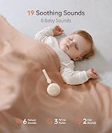 Dreamegg White Noise Machine Baby Portable 19 Sounds Night Light 32 Volume Timer view 3
