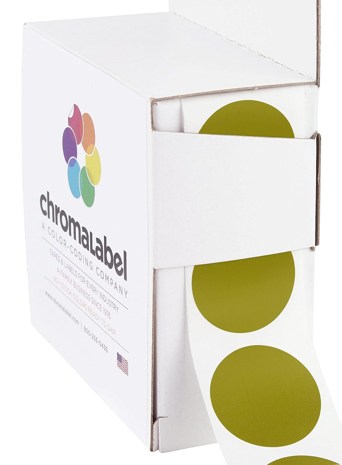 ChromaLabel 1 inch ColorCode Dot Labels 1, 000