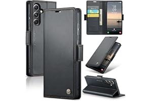 SINIANL Samsung Galaxy S23 FE Wallet Case with RFID Blocking, Samsung S23 FE Case Wallet for Women Men with Card Holder Magnetic Clasp Kickstand Leather Book Folio Case for Galaxy S23 FE Black