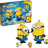 LEGO Minions: Brick-Built Minions and Their Lair (75551) Building Kit for Kids, Great Birthday Present for Kids Who Love Minion Toys and Kevin, Bob and Stuart Minion Characters, New 2020 (876 Pieces)