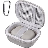 co2CREA Hard Case for Beats Powerbeats Pro 2 with Carabiner Clip, Shockproof Earbuds Storage Box – Protective Travel Cover for Powerbeats Pro 2 Wireless Bluetooth Earbuds (Quick Sand Case)