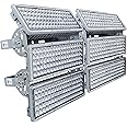 Kekeou 600W LED Flood Lights Outdoor - 2 Pack 300W Stadium Arena Lights, 66000LM 6500K, Adjustable Angle, IP67 Waterproof for Playground