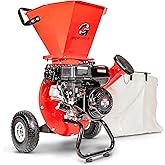 GreatCircleUSA Wood Chipper Shredder Mulcher Heavy Duty Gas Powered 3 in 1 Multi-Function 3" Inch Max Wood Diameter Capacity