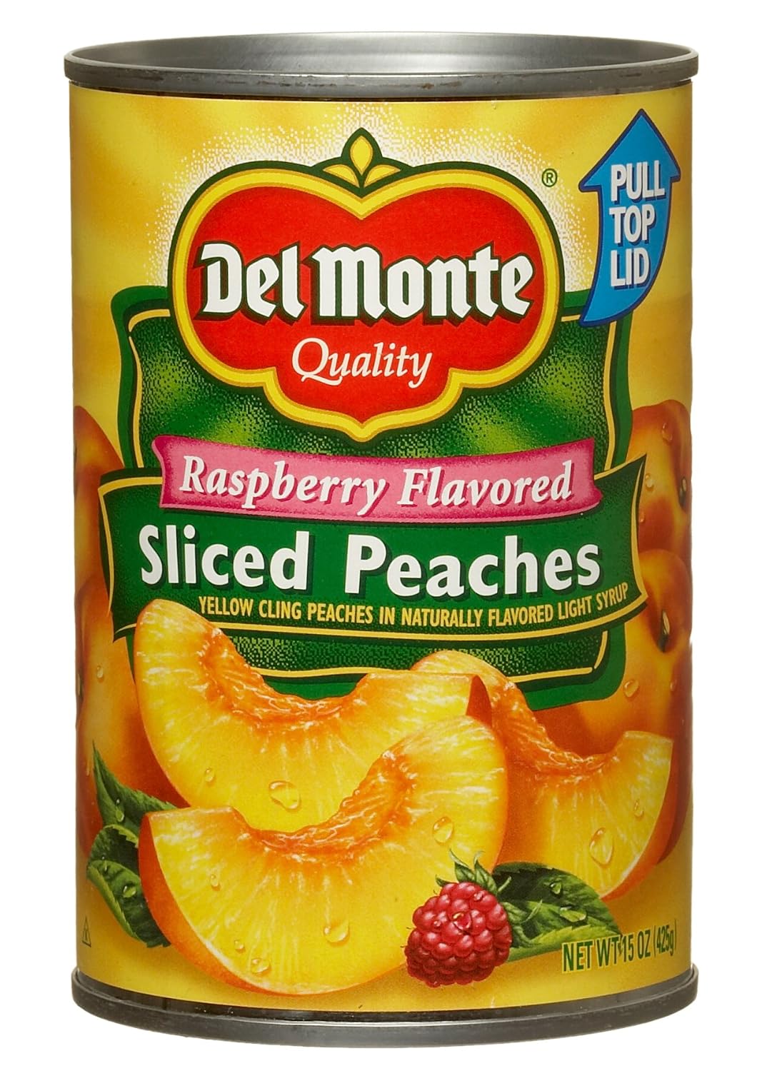 Del Monte peaches - sliced Raspberry flavored (024000019114)