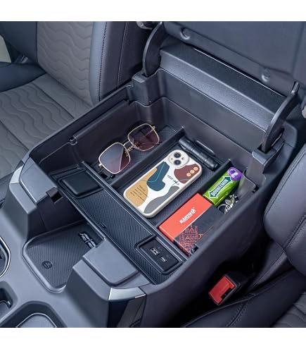 Veicolo OCD Divisore E Vassoio Organizer Per Chevy Silverado/GMC Sierra 2019-2020: Console Centrale, In ABS Nero, Made In USA