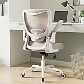 MUXX.STIL Office Chair, Ergonomic Desk Chair with Adjustable Lumbar Support and Flip up Armrest, Breathable Mesh Computer Cha