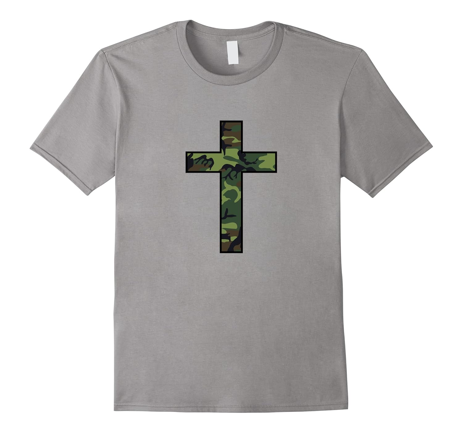 Camo Cross Christian T-Shirt-Rose