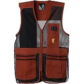 Browning Trapper Creek Mesh Shooting Vest &ndash; Lightweight Breathable Shooting Vest for Sporting Clays, Trap and Skeet