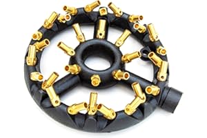 GSW Chinese Wok Range 32 Tips Jet Burner, Copper Tips, Cast Iron Body, Propane Gas WR-JBR32LP