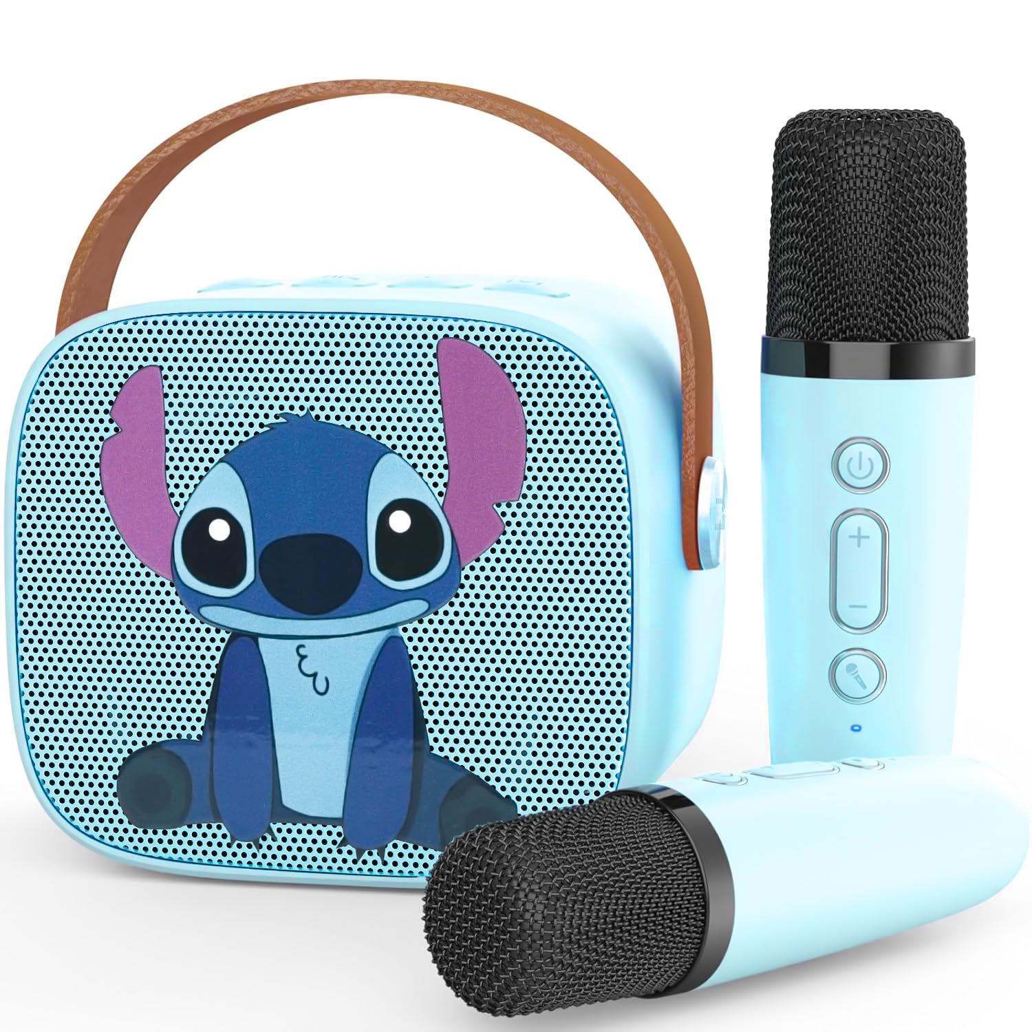 OsouYY Karaoke Machine Kids, Upgrade Karaoke Machine 2 Wireless Microphones, Mini Karaoke Bluetooth Speaker with Party Led Lights, Gifts for Boys Girls Children Toddler, Toys for Children Blue (blue)