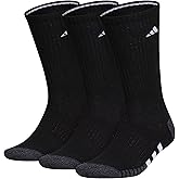 adidas mens Athletic Cushioned Crew Socks (3 Pairs) Workout & Training