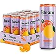 Bloom Nutrition Sparkling Energy Drink - Natural Caffeine, Zero Sugar, 180mg Caffeine - Antioxidant-Rich with Green Coffee Bean, Green Tea Extract, Prebiotics - Orange - 12oz 12 Pack