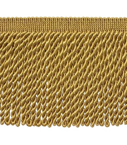 DÉCOPRO 6 Inch Long Sable Brown Bullion Fringe Trim, Basic Trim Collection, Style...