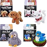 WeVeel Cozy Craftworks Chenille Stem Animal Craft Kit for Adults – Create 4 Adorable Animals (Kitty, Puppy, Bird & Owl) – Relaxing DIY Arts & Crafts Kit with All Supplies
