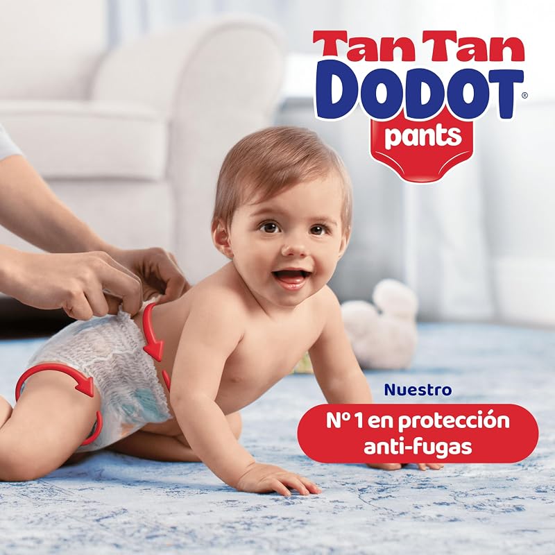 Dodot activity pants fralda-calcinha tamanho 7, 87 fraldas, 17kg+, com barreira stop contra vazamentos que ajuda a prevenir vazamentos traseiros