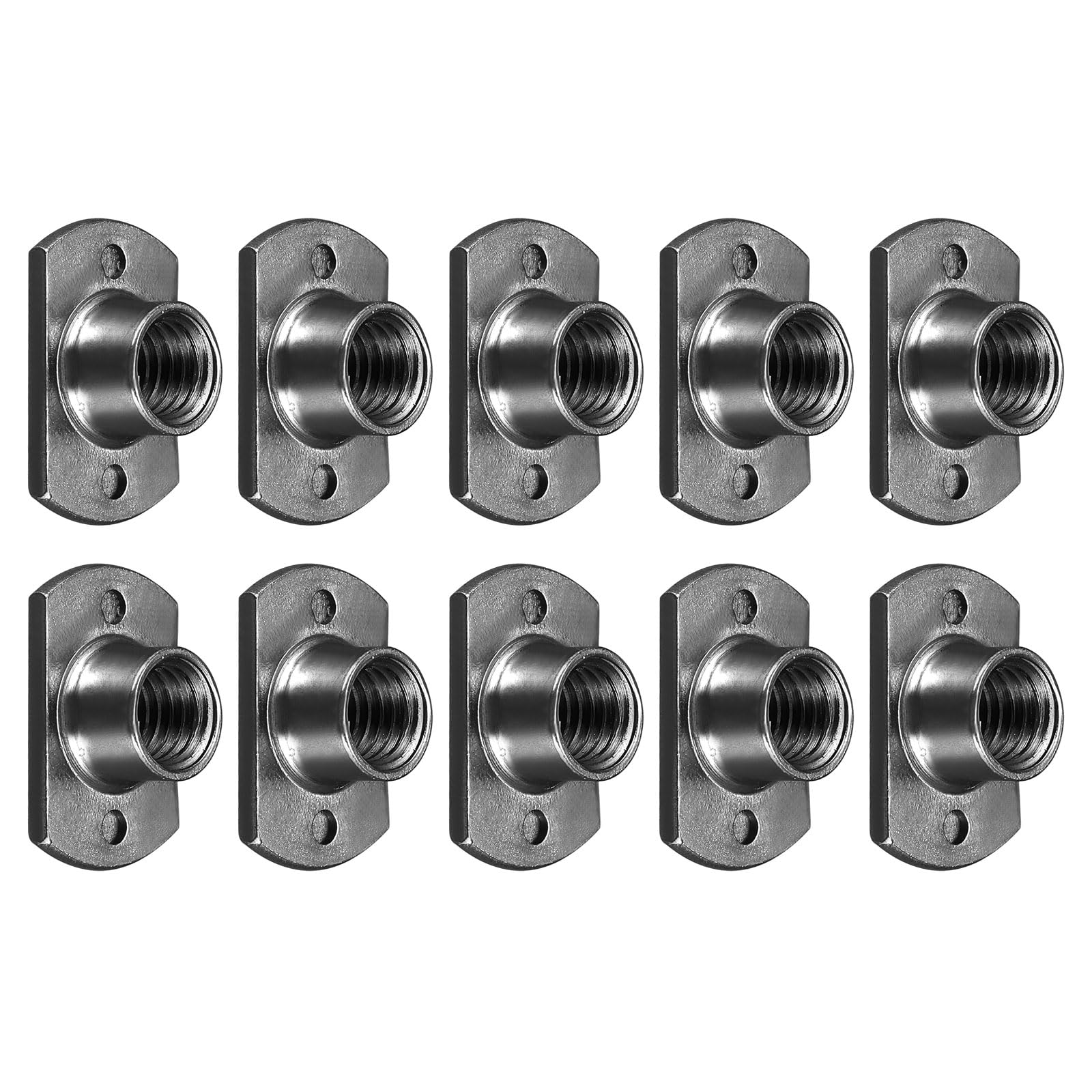 METALLIXITY Spot Weld Nuts (M8) 25Pcs, Carbon Steel Double Tab Fastener Nut - for Building Industrial