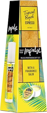 Impulse Wild & Spontaneous Body Mist & Fragrance Balm Gift Set Tropical Beach view 2