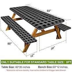 Picnic Table Cover with Bench Covers Camping