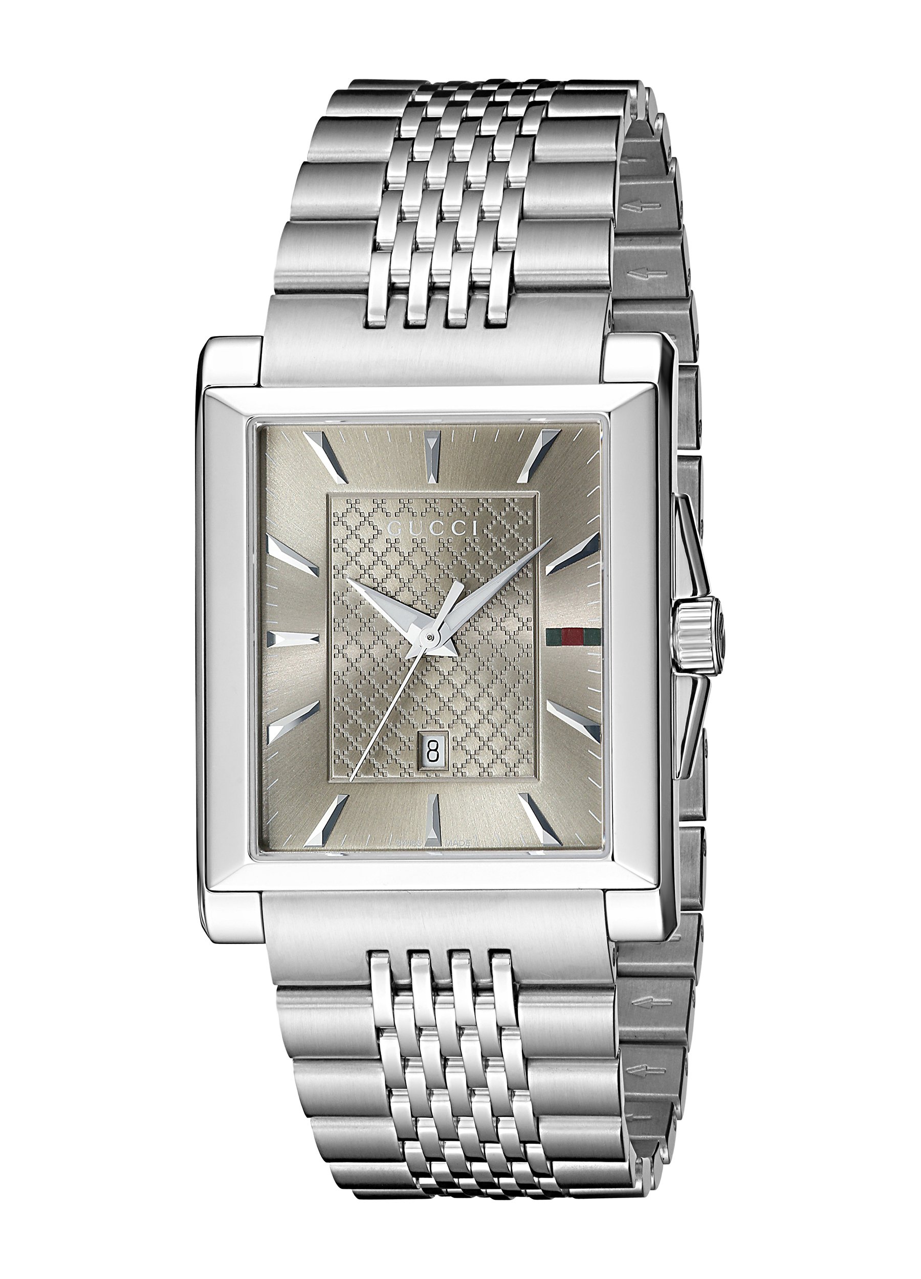 gucci men's rectangular watch