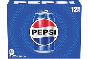 Pepsi cola Cans, 355 millilitre (Pack of 12) - Packaging May Vary