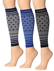 RONNOX Women's 3-Pairs Bright Colored Calf