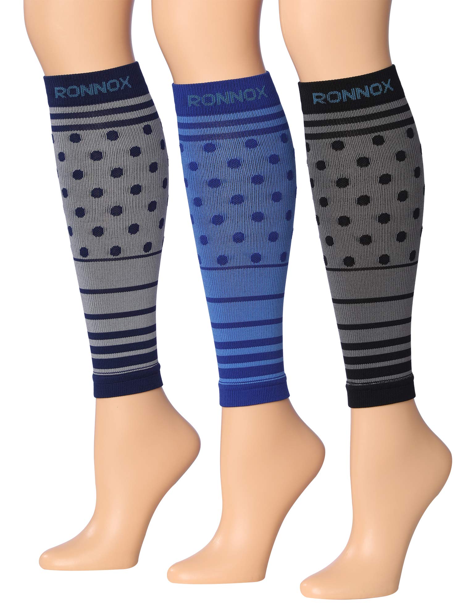 RONNOX Women's 3-Pairs Bright Colored Calf