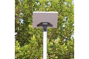 EEZ RV Products Retractable Aluminum Pole (16 Gauge)-10ft with Starlink Mini Adapter, Ladder Mount are Sold Separately