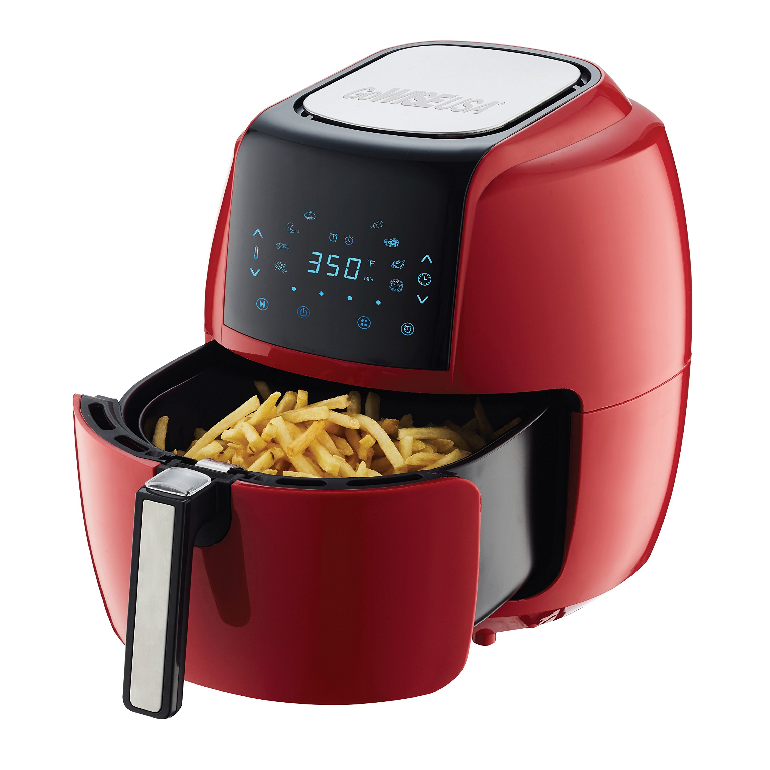 GoWISE USA 5.8Quart Programmable 8in1 Air Fryer XL + Recipe Book