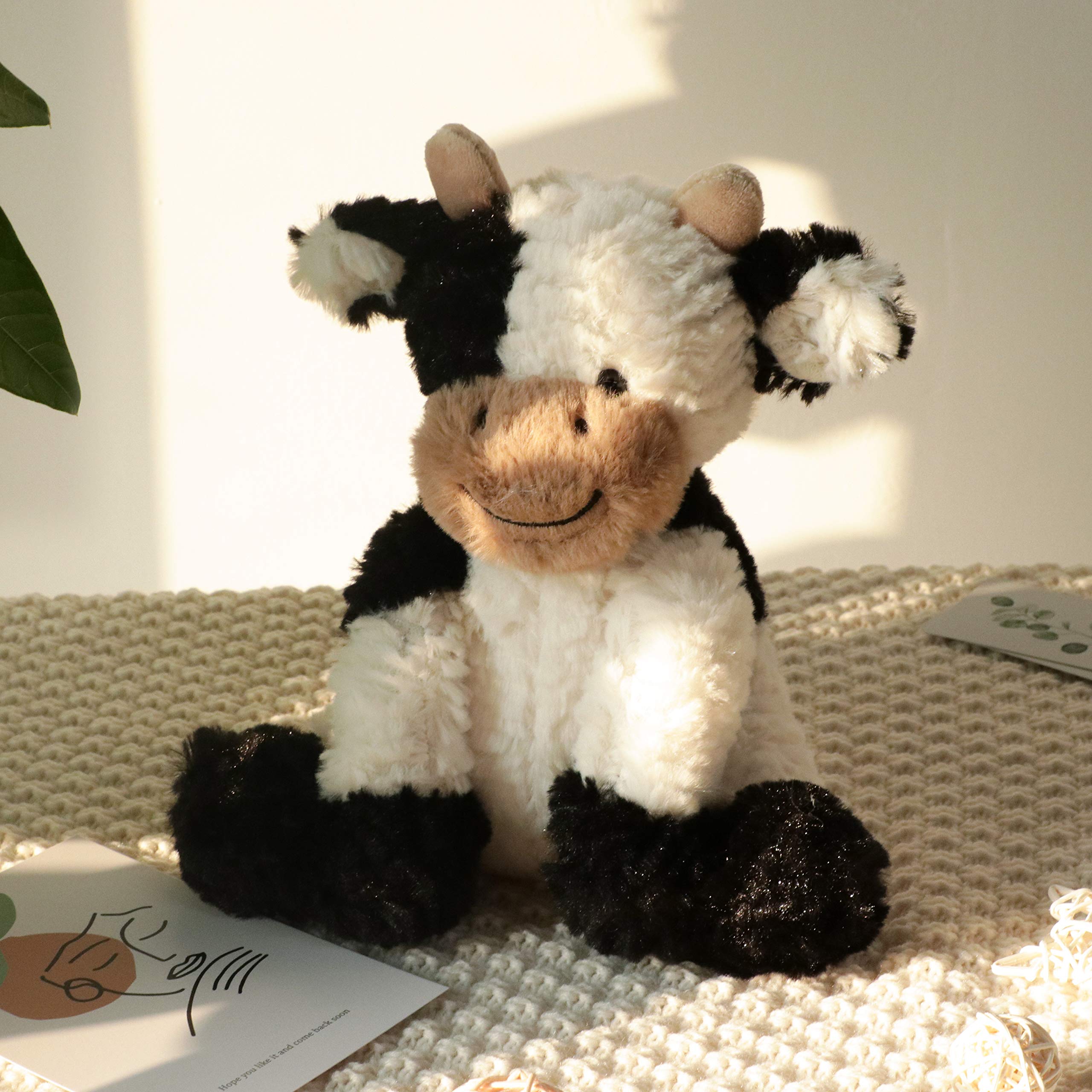 Hopearl Kuschelige Kuh Aus Weichem Plüsch - Niedliche Milchkuh Als Kuscheliges Geschenk Für Jungen, Mädchen & Kinder (22,9 cm) 2