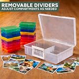 Zuvo Photo Storage Box 16 Colours & Removable Dividers Holds 1,600 Photos view 6