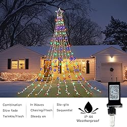 Christmas Decorations Star String Lights,320 LED