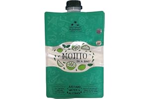 Lt. Blender's Mojito in a Bag - Each Bag Makes 1/2 Gallon of Frozen Mojito Mix – Non-GMO Cocktail Mix for Mojito Slushies – Make a Cocktail, Wine Slushie or Mocktail - (Pack of 4)