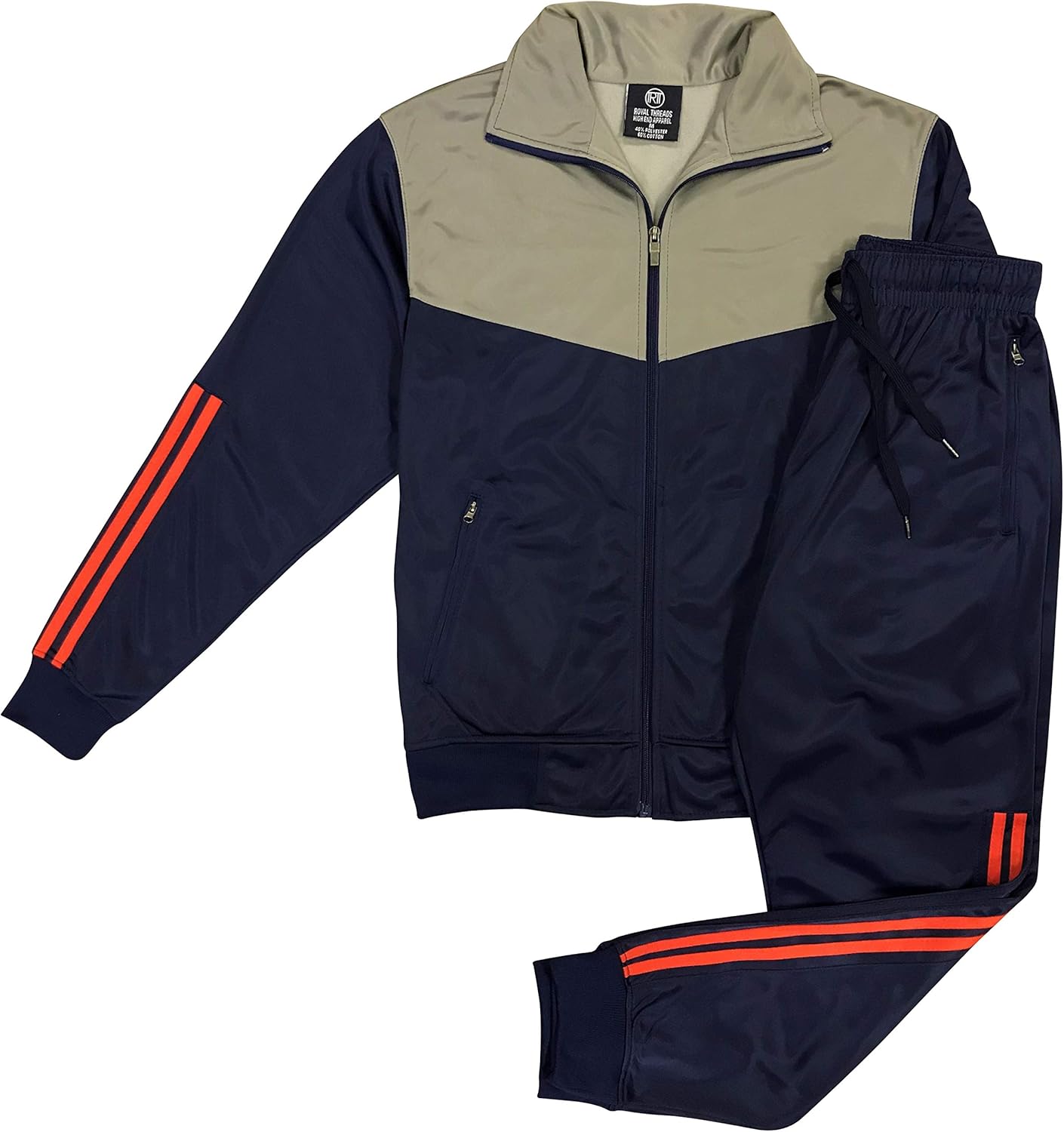 Royal Threads Canada Men’s Velocity Track Jacket Track Pants Jogger Activewear Tracksuit Outfit