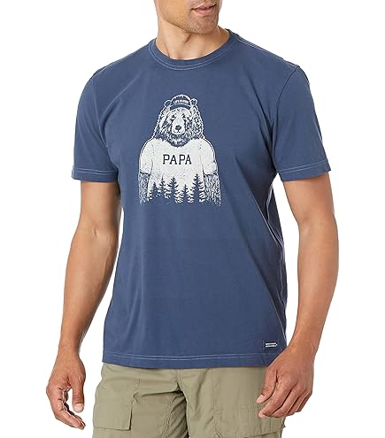 Life Is Good Crusher Tee Für Damen, Kurzärmelig, Baumwolle, Grafik-T-Shirt, I'll Be Watching You Dog, Schwarz (Jet Black), X-Klein