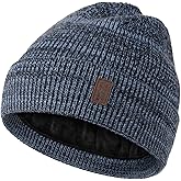 Wmcaps Winter Beanie for Men Women, Fleece Lined Beanie Soft Warm Knit Hat Ski Stocking Cuffed Cap