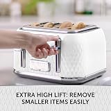 Breville Curve 4 Slice Toaster with High Lift & Wide Slots White Chrome VTT911 view 3
