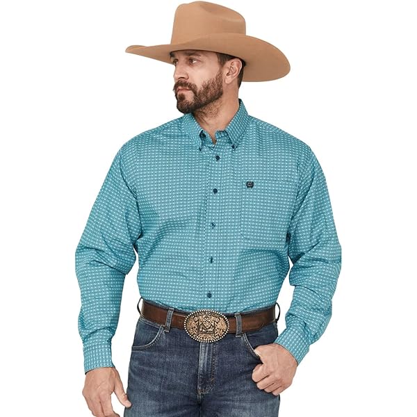 Cinch Men's Black Long Sleeve Button Shirt