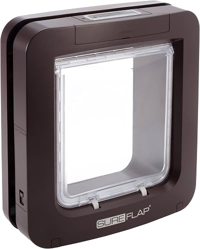 SureFlap Microchip Pet Door for Cats and Small Dogs Brown