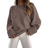 LILLUSORY Women's Oversized Sweaters Fuzzy Chunky Warm Pullover Sweater
