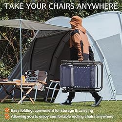 Sweetcrispy Zero Gravity Chairs, Set of 2 Portable
