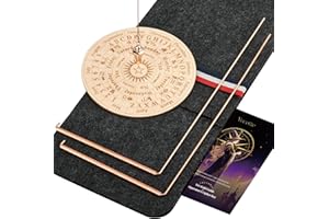 Yncotte 99.9% Copper Dowsing Rod, Spiritual Exploration Divination Tools-2L Copper Divining Rods with Bag & Pendulum Board Set for Ghost Hunting Equipment Water Line Locating Witching Spirit-Seeking